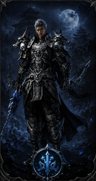 Snake Clan warrior in dark mystical armor
